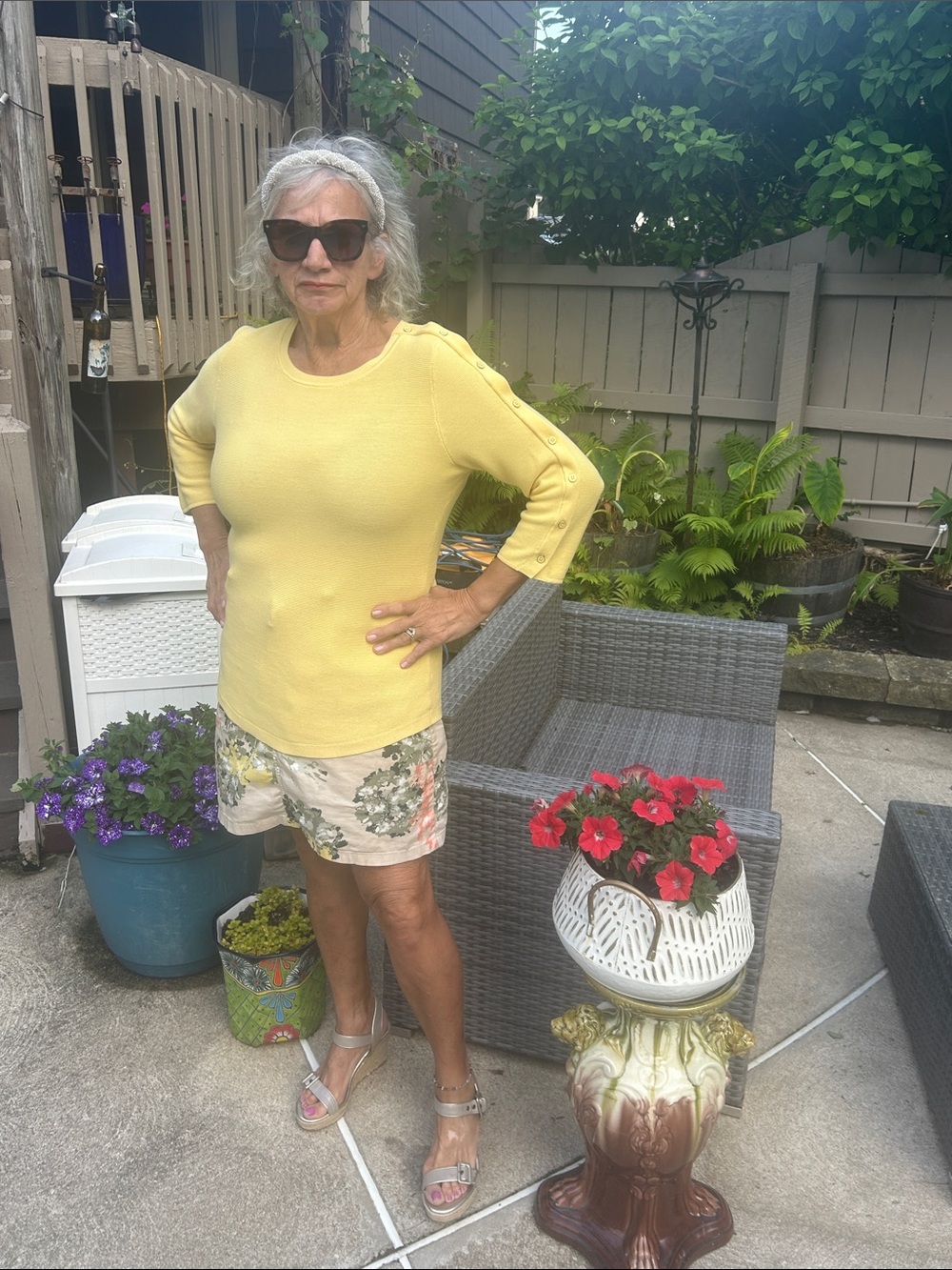 Talbots yellow Spring soft top - Picture 3 of 5
